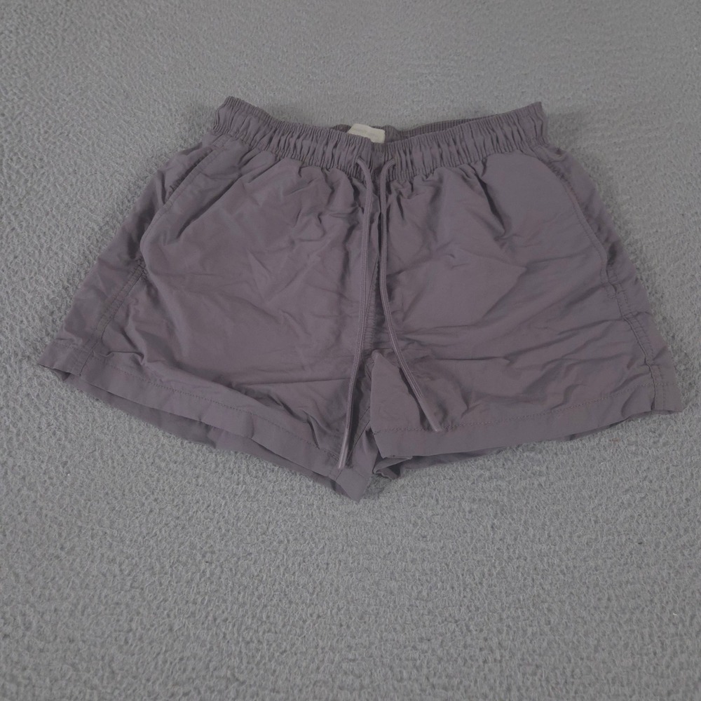 Standard Cloth Shorts Mens S Purple Gray Nylon Mesh Lined Elastic Drawstring UO